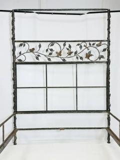 Paul Ferrante Wrought Iron Queen Size Poster Bed by Paul Ferrante - 3948848