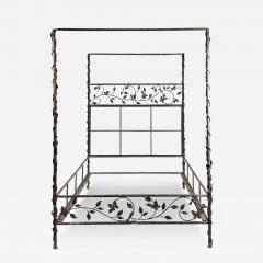 Paul Ferrante Wrought Iron Queen Size Poster Bed by Paul Ferrante - 3952273