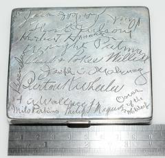 Paul Flato Paul Flato Whimsies Silver Box Movie Stars Autographs c 1939 - 3385001
