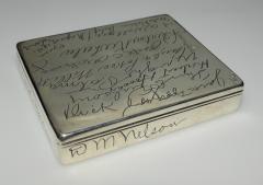 Paul Flato Paul Flato Whimsies Silver Box Movie Stars Autographs c 1939 - 3385005