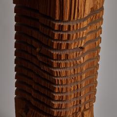Paul Foeckler Large Split Grain Pinewood Light Sculpture - 3668737