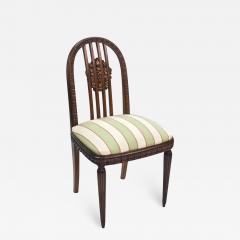 Paul Follot Paul Follot Four Sculpted Rosewood Side Chairs - 1580202