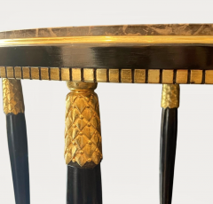 Paul Follot Paul Follot Pair of Black Lacquer and Gilded side Tables - 4612758
