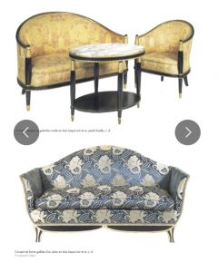 Paul Follot Paul Follot Pair of Black Lacquer and Gilded side Tables - 4612761