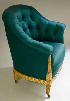 Paul Follot Paul Follot Pair of Gilt Sculpted Club Chairs - 1559252