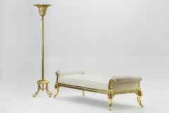 Paul Follot Paul Follot art deco gold leaf frame very long bench - 829956