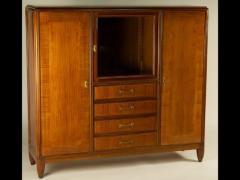 Paul Follot Paul Follot cabinet in mahogany and bronze - 4399581