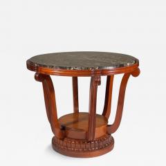 Paul Follot Paul Follot center table with marble top - 3132457