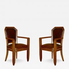 Paul Follot Paul Follot pair of 1925 armchairs - 3323165