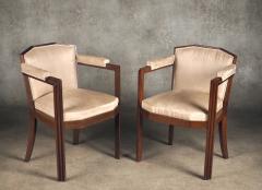 Paul Follot Paul Follot pair of Modernist armchairs two pairs available  - 4790922