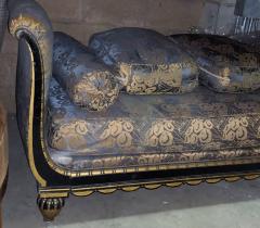Paul Follot Paul Follot three place sofa settee in lacquer and gilt - 3080145
