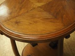 Paul Follot Style of Paul Follot center side table in French walnut - 3128104