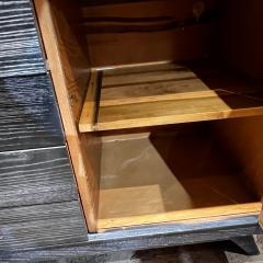 Paul Frankl 1950s Paul Frankl Black Cerused Oak Buffet Dresser Cabinet for Brown Saltman - 3011264
