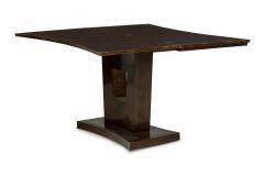 Paul Frankl American Art Deco Mahogany and Green Leather Extendable Console Tabl - 4630919