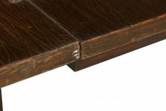 Paul Frankl American Art Deco Mahogany and Green Leather Extendable Console Tabl - 4630920