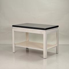 Paul Frankl Chic Black and White Modernist Side Table by Paul Frankl - 4315814
