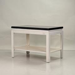 Paul Frankl Chic Black and White Modernist Side Table by Paul Frankl - 4315816