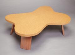 Paul Frankl Cloud Cork and Mahogany Coffee Table - 1808637