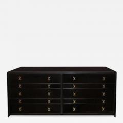 Paul Frankl EBONIZED WALNUT DRESSER OR CHEST OF DRAWERS BY PAUL FRANKL - 3210392
