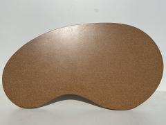 Paul Frankl Kidney Shaped Cork and Oak Coffee Table - 3994232