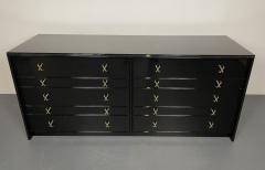 Paul Frankl Mid Century Modern Ebony Bedroom Set John Stuart Refinished - 2887273
