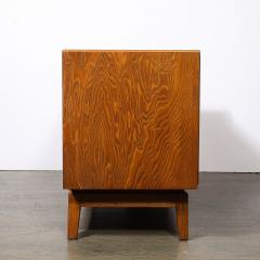 Paul Frankl Mid Century Paul Frankl Cerused Oak Chest of Drawers X Form Brass Pulls - 4792515