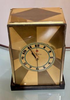 Paul Frankl Modernique Clock by Paul Frankl Art Deco Skyscraper Telechron Clock 1928 Gold - 3810984