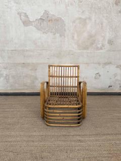 Paul Frankl Pair of Bent Bamboo Armchairs By Paul Frankl 1940s - 4364730