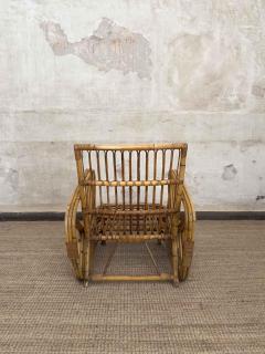 Paul Frankl Pair of Bent Bamboo Armchairs By Paul Frankl 1940s - 4364756