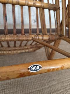 Paul Frankl Pair of Bent Bamboo Armchairs By Paul Frankl 1940s - 4364758