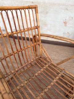 Paul Frankl Pair of Bent Bamboo Armchairs By Paul Frankl 1940s - 4364760