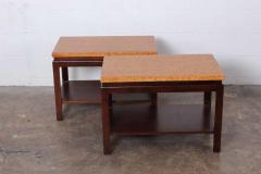 Paul Frankl Pair of Cork Top End Tables by Paul Frankl - 1288094