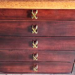 Paul Frankl Paul Frankel 72 Cork Top Sideboard Johnson Furniture 1950s - 4228430