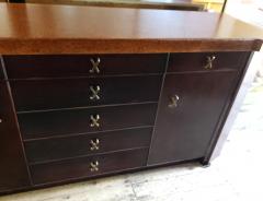 Paul Frankl Paul Frankel 72 Cork Top Sideboard Johnson Furniture 1950s - 4228431