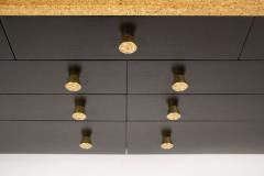 Paul Frankl Paul Frankl Cork Dresser with 9 Drawers with Solid Brass Pulls Johnson Furniture - 1995610