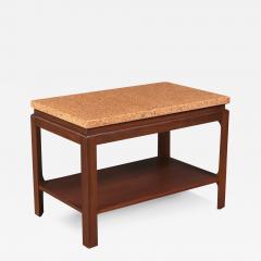 Paul Frankl Paul Frankl Cork Top Two Tier Side Table for Johnson Furniture - 3980703