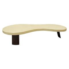 Paul Frankl Paul Frankl Large Kidney Shaped Coffee Table 1950s signed  - 1092555