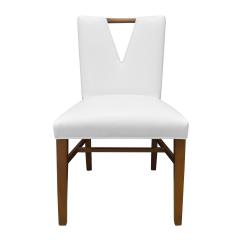 Paul Frankl Paul Frankl Set of 4 Plunging Neckline Dining Game Chairs 1950s - 3270916