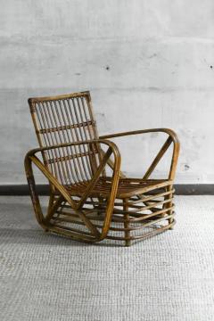 Paul Frankl Paul Frankl bent bamboo armchair 1940s - 3999014