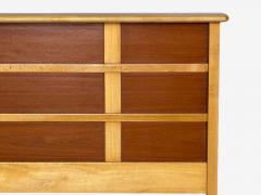 Paul Frankl Rare Twin Headboards Mahogany Rock Maple USA 1950s - 4714865