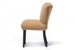 Paul Frankl Set of 14 Paul Frankl Corset Oak Dining Chairs for Brown Saltman in Latte Boucl  - 3495088