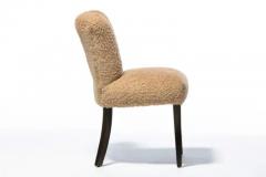 Paul Frankl Set of 14 Paul Frankl Corset Oak Dining Chairs for Brown Saltman in Latte Boucl  - 3495155