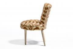 Paul Frankl Style Corset Back Side Chair Upholstered in Vintage Mink Fur - 4794899