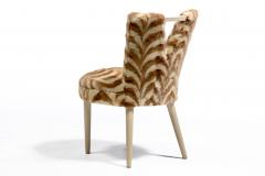 Paul Frankl Style Corset Back Side Chair Upholstered in Vintage Mink Fur - 4794916