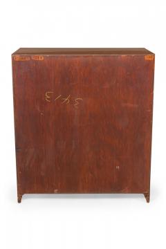 Paul Frankl for Johnson Furniture Co Mid Century Walnut Six Drawer High Chests - 4629747