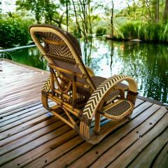 Paul Franklin Midcentury Adjustable Lounge Chair by Paul Frankl 1950  - 4625275