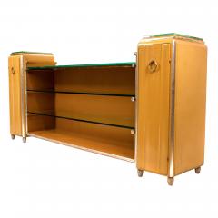 Paul Franklin Rare Paul T Frankl Art Deco Lacquered and Silvered Skyscraper Sideboard c 1928 - 4745695