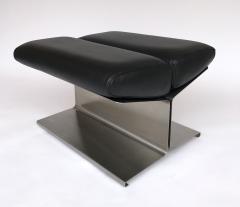 Paul Geoffroy Pair of Lounge Chairs and Ottoman by Paul Geoffroy for Uginox France 1970s - 519583