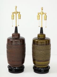 Paul Hanson Near Pair of Large Paul Hanson Ceramic Lamps  - 1090737