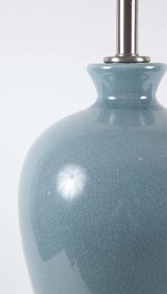 Paul Hanson Paul Hanson Blue Grey Porcelain Lamps - 963235